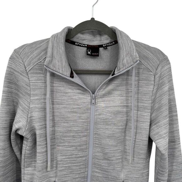 Spyder Active Women's Full Zip Jacket Gray Size Medium - Picture 3 of 8